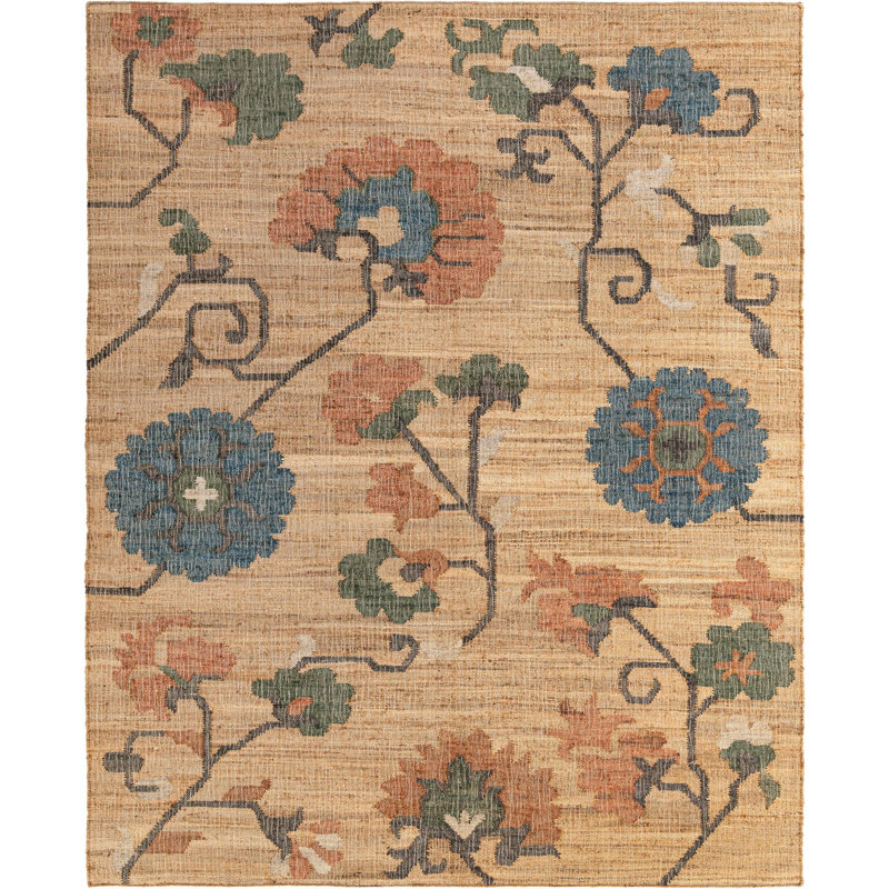  Nira Kala Handwoven Jute Rug, Rectangle 7'10" x 10'