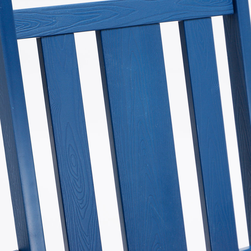 Chaise Adirondack berçante ChiPS HDPS, Bleu