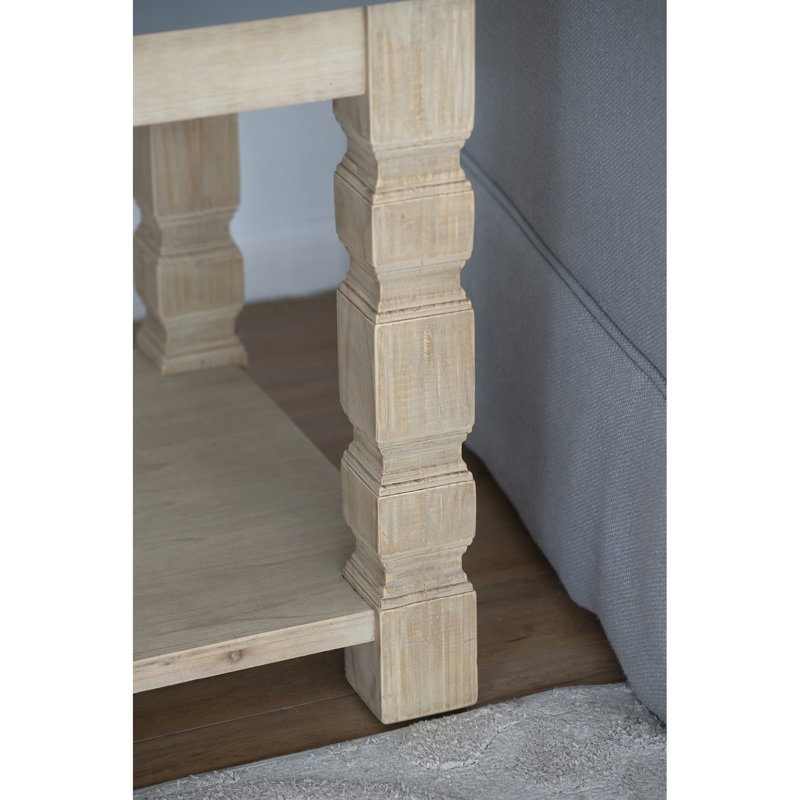 Table d'appoint en béton et en bois, 23,8 po x 23,8 po x 24 po, attrait rustique contemporain, pièce de décoration carrée avec style, élément moderne