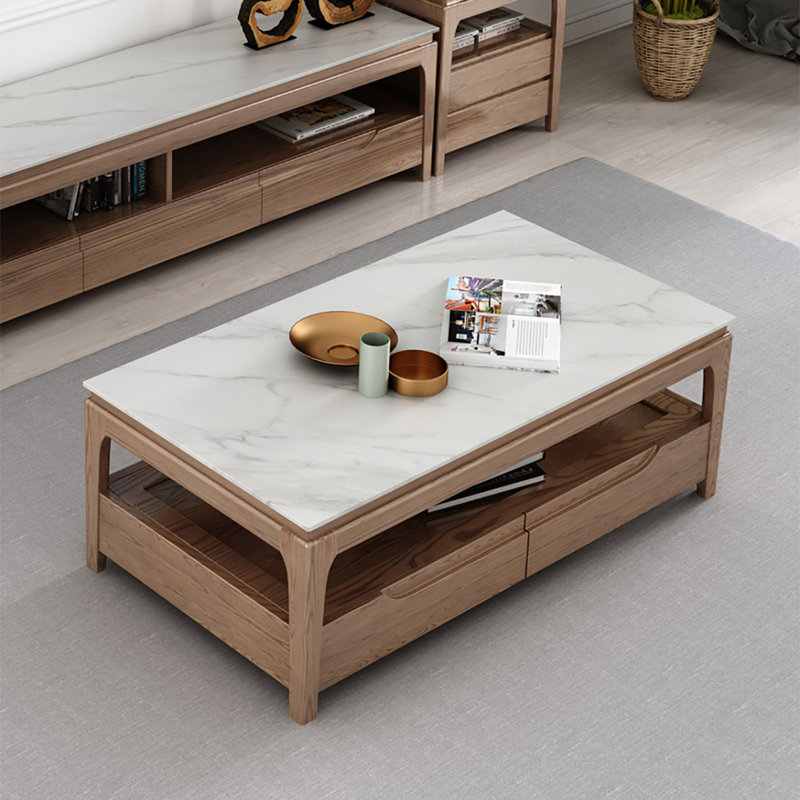 Table basse moderne simple, H 17,7 po x L 47,2 po x l 23,6 po
