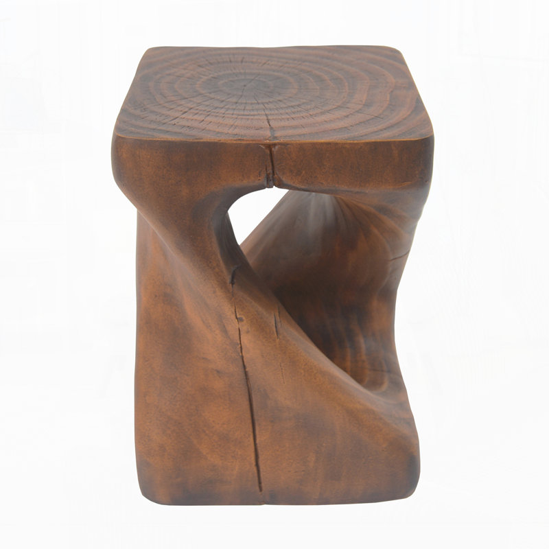 Outdoor Side Table, Antique Brown