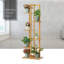 Support à plante vertical en bambou pour 6 plantes à 6 niveaux