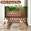 Clôture en bois naturel extensible-127829036