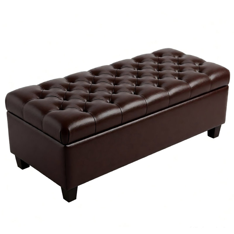 Banc de rangement avec repose-pieds 50,25 po