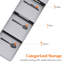 Organisateur de tiroir compact pour couverts, plateau étroit pour couverts de cuisine, porte-couverts en plastique pour cuillères, fourchettes et couteaux, rangement pour ustensiles, paquet de 2, gris