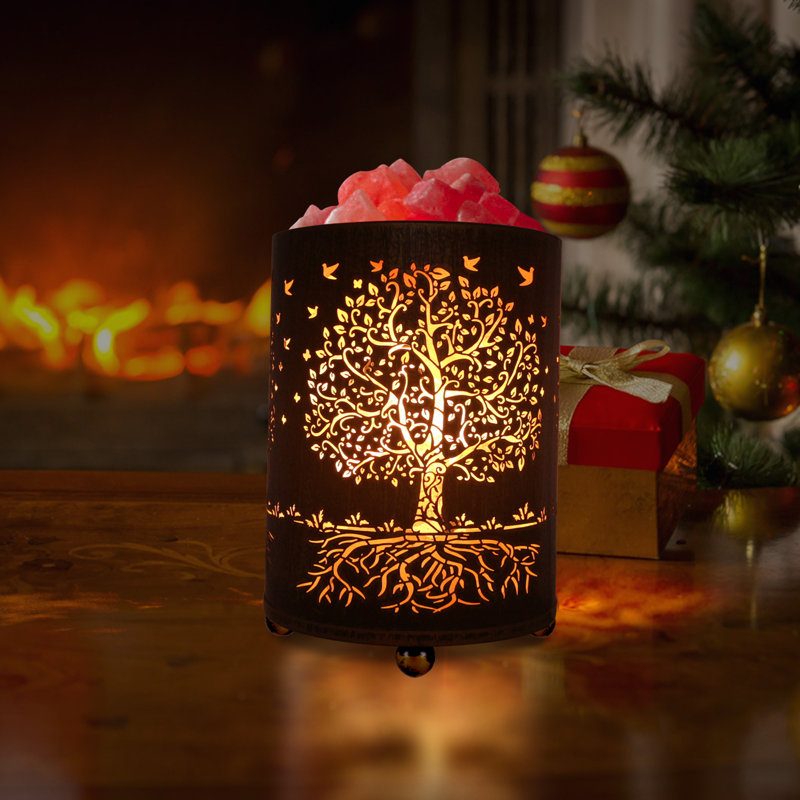 Veilleuse arbre de vie en sel