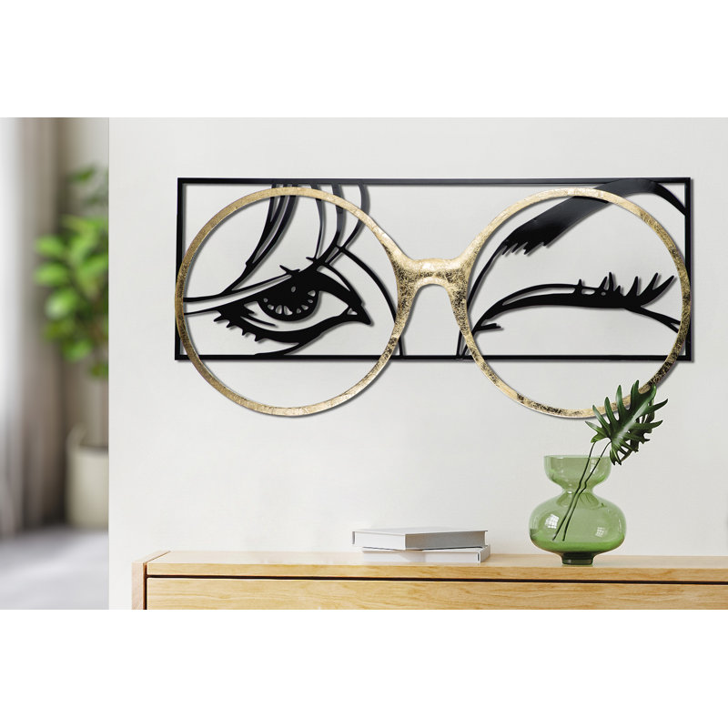 Handmade Glam Abstract Wall Decor on Metal