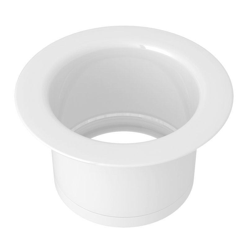 Extended Disposal Flange, White