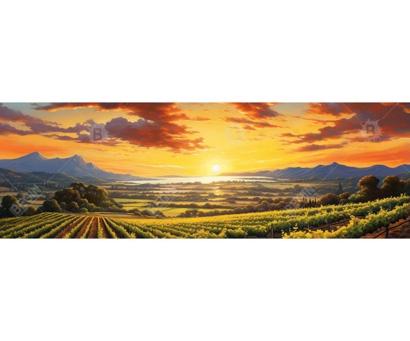 Time to Sleep - Modern Landscapes Framed Canvas Decor, 49.25" H x 17.25" W