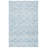 Metro Hand Tufted Wool/Cotton Ikat Rug in Blue/Ivory-1213832987