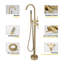 Single-lever floor-mounted bathtub faucet-124758277