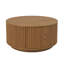 Table basse ronde avec rangement