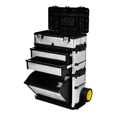 Stalwart 75-3042 Stackable Mobile Tool Box with Wheels