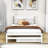 Trentin Full Size Wooden Platform Bed with Adjustable Trundle-589686953