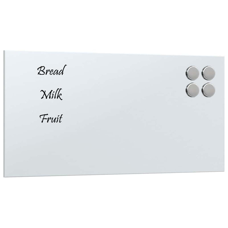 Wall Mounted Required Whiteboard, White, 20cm H x 40cm W x 0.4cm D