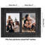 Double cadre photo - cadres photo en bois vieilli avec verre poli et transparent pour table et mur