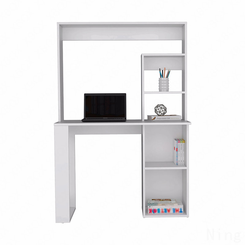 Bureau avec huche et tablettes