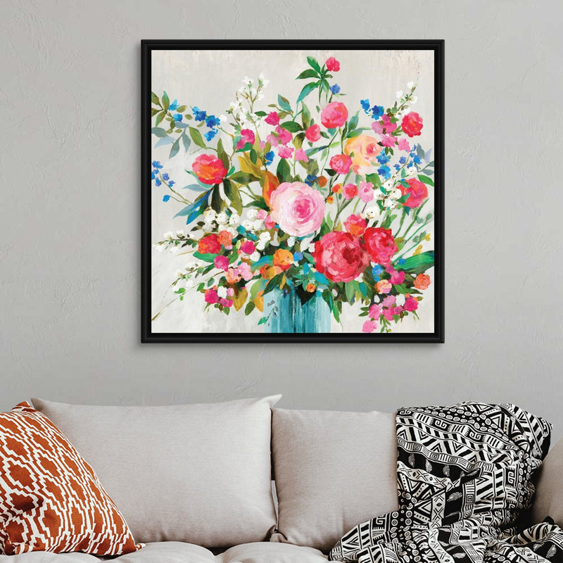 « Fresh commencements » par Allison Pearce, reproduction d’art sur toile, Cadre noir, H 38 po x l 38 po x P 1,75 po