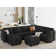 9 - Piece Upholstered Reclining Sectional