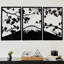 Art mural fleur de cerisier Sakura - décoration murale florale japonaise - sculpture d'arbre de fleur de cerisier - œuvre de fleur de nature élégante - décoration de jardin d'inspiration zen - décoration murale minimaliste en fer moderne - cadeau fl-86792829-86792830