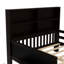 Lit plateforme double avec tableau noir, tiroirs et tablettes - contreplaqué de pin