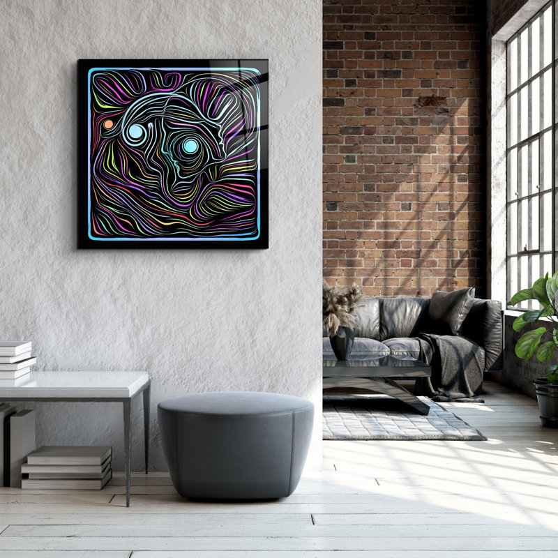 Superbe peinture décorative en verre trempé de 19,7 po x 19,7 po | 100% verre trempé, épaisseur: 0,16 pouce | Impression UV pour des couleurs éclatantes | Parfait pour la décoration intérieure, le salon ou le bureau