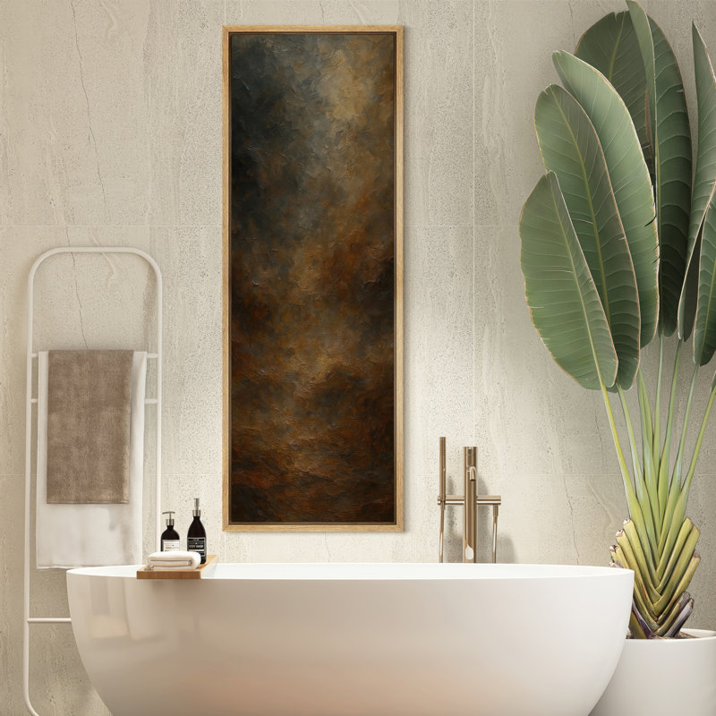 «Dark Dramatic Clouded Sky Abstract Atmosphere», reproduction d'art sur toile encadrée, Naturel, H 60 po x l 20 po x P 1,5 po