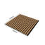 4 panneaux de mur en bois acoustique, panneaux de bruit insonorisés cannelés 3D pour le mur-125340853