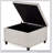 Large square storage ottoman with wooden legs, Upholstered button tufted coffee table-115824534