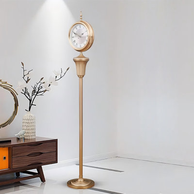 Horloge décorative moderne minimaliste dorée