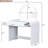 39" Makeup Vanity Table In White For Bedroom. Equipped With Touch Screen Lighted Mirror & Drawer. Curved Edges And Elegance. Ample Storage Options. Convenient. 20 Assembly Time