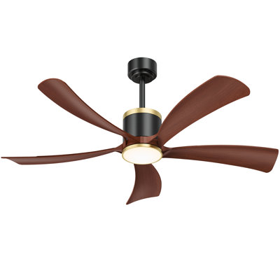 Ventilateur de plafond à intensité variable de 52 po avec lumières et minuterie réversible 3ccT 