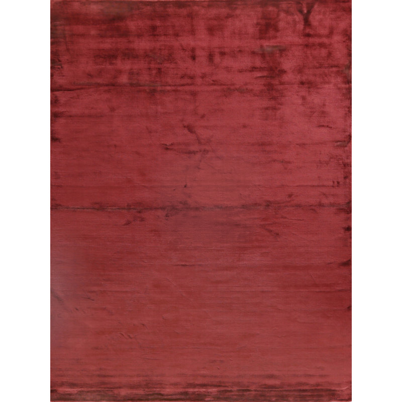 Plain Dove Area Rug in Red, Rectangle 12' x 15'