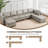 8-Piece Modern Upholstered Sectional Sofa-1790346295-1790346288