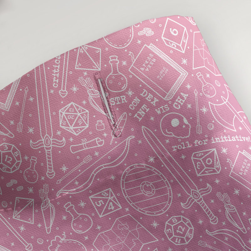 Rideau de douche simple classique RPG, Mauve / Jaune