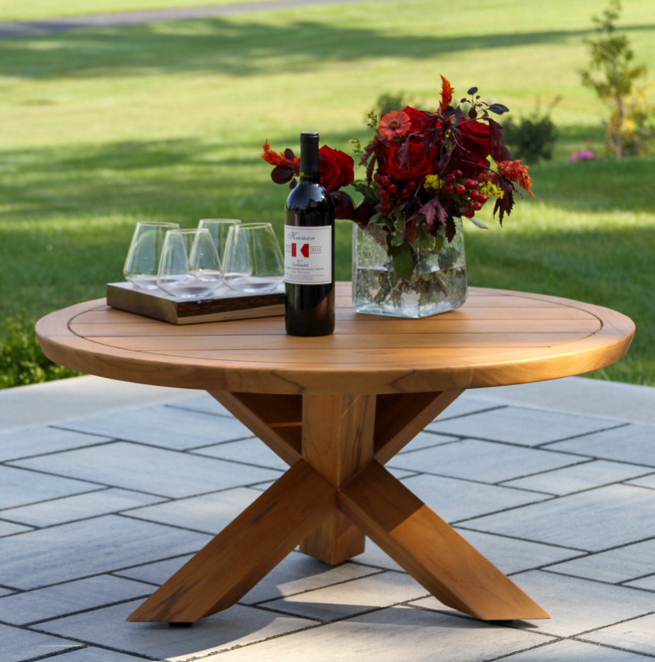 Levitt 5-Person Teak Patio Seating Group