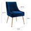 48.3cm H Velvet Upholstered Side Chair-327107075