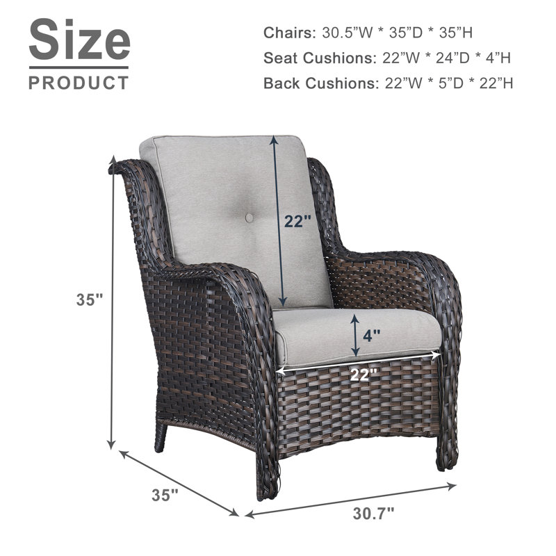 Bonia Outdoor Lounge Chair, Beige, Brown