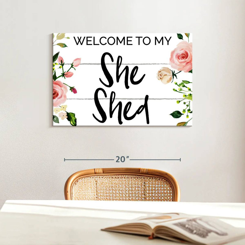 She Shed Set I, 16" H x 24" W