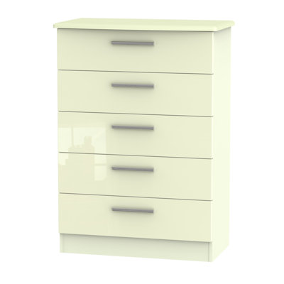 Fully Assembled Yvette 5 Drawer Chest