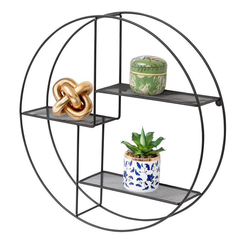 Shellenbarger 3 Piece Circle Metal Accent Shelf