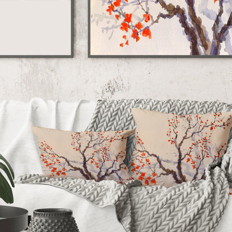 Floral Throw Pillow