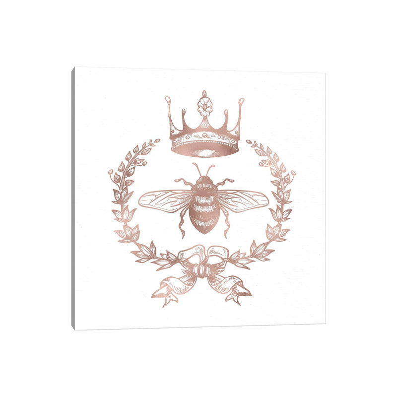 Queen Bee 1 Piece Wrapped Canvas Painting, 30.48 cm H x 30.48 cm W