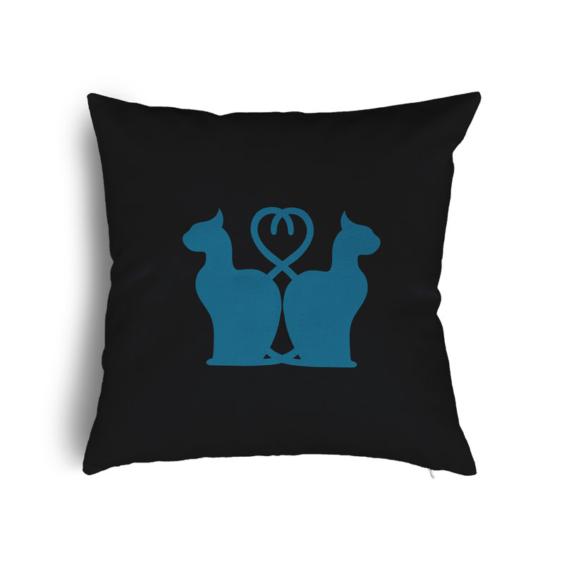  Animal Print Polyester Throw Pillow, Unreal Teal, 20" x 20"
