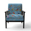 Fauteuil rembourré en velours multicolore Bird On Tree-1010955223-857662697