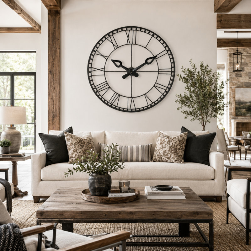 Metal Analog Wall Clock