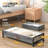 Under Bed Storage With Wheels, Under Bed Storage Containers With Clear Lids, Grey-1941932417