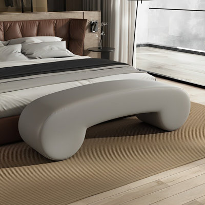 Banc rembourré en cuir Tierone Match