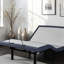 Base de lit simple TG réglable avec trois modes de vibration, massage intensif de la tête et des pieds à 3 niveaux, préréglage Tv / Zero Gravity / Lounge, 2 ports, sous-conduit, plat à une touche, réglage, pliage central, 850