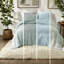 Luxurious Velvet Bedding Set, Aqua Reversible Comforter For Home